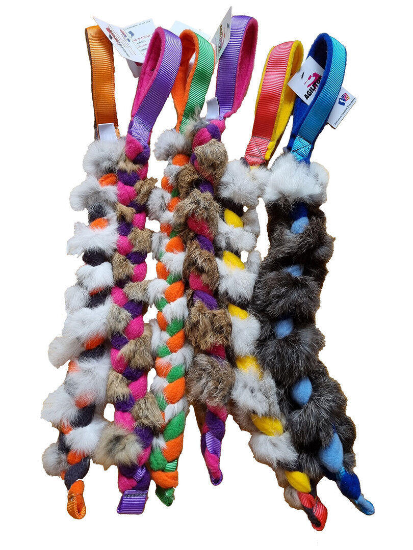 Rabraidy (rabbit & fleece) short handle toy