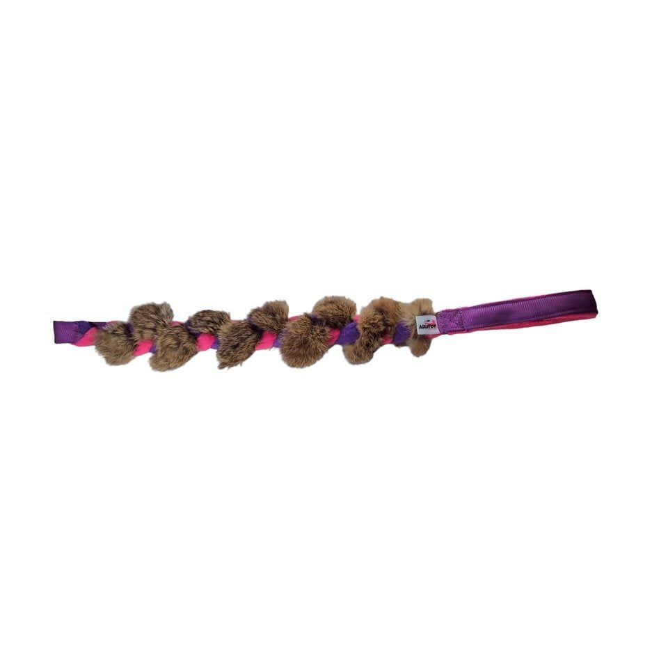 Rabraidy (rabbit & fleece) short handle toy