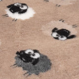 Αντιολισθητικό VetBed μπεζ με προβατάκια (100x75)