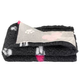 Αντιολισθητικό VetBed γκρι με ροζ καρδιές (100x75)