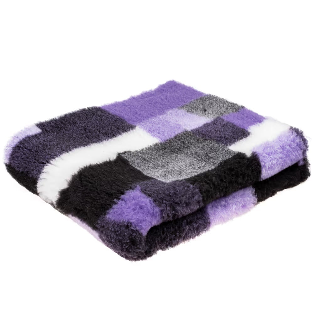 Αντιολισθητικό VetBed μοβ patchwork (100x75)