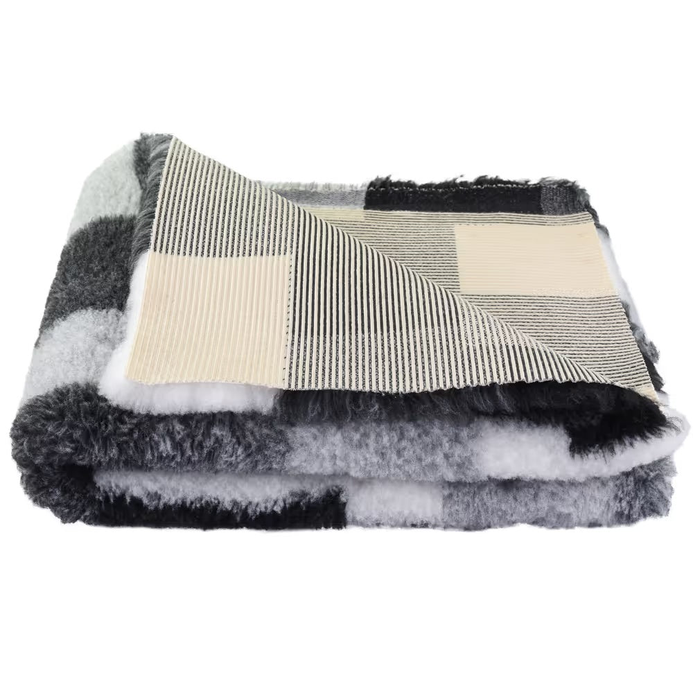 Αντιολισθητικό VetBed γκρι patchwork (100x150)