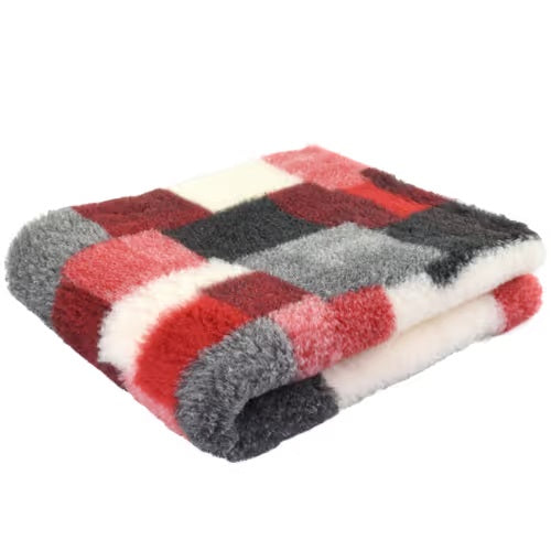 Αντιολισθητικό VetBed κόκκινο patchwork (100x150)