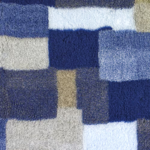 Αντιολισθητικό DryBed μπλε patchwork (100x150)