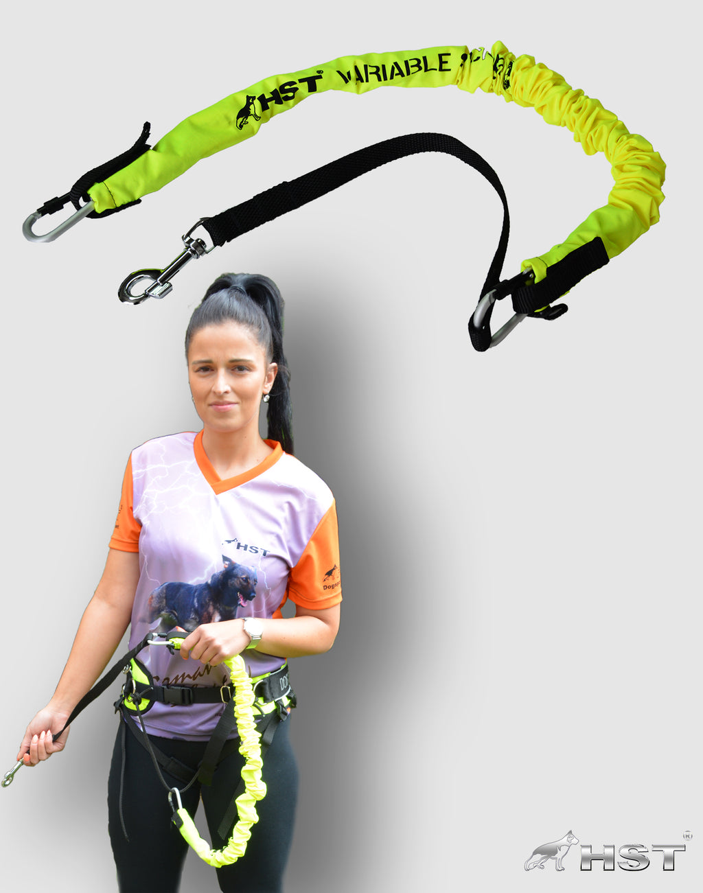 Σετ ζώνη μέσης & οδηγός για trekking / canicross