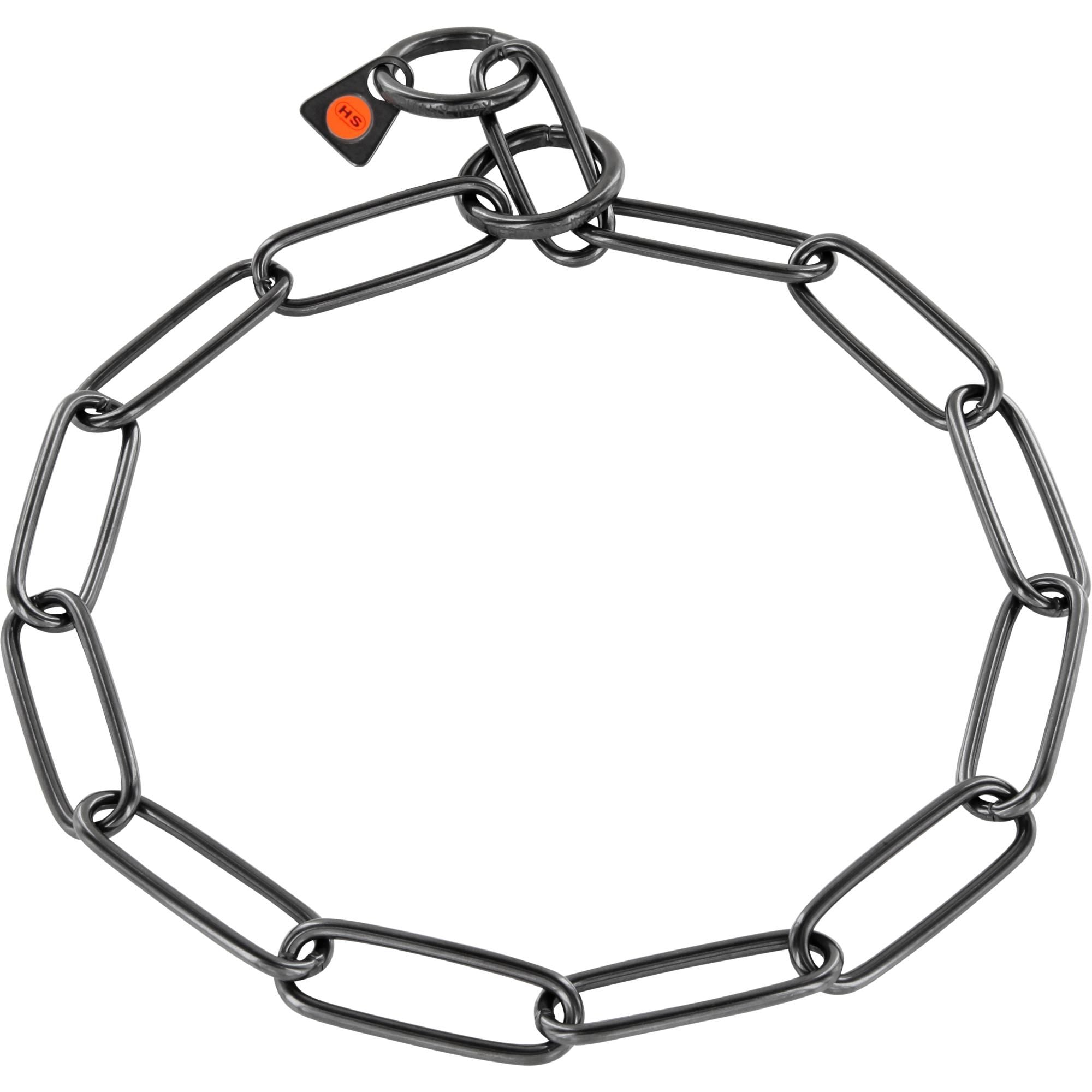 Περιλαίμιο αλυσίδα stainless steel μαύρο ματ - 3 χιλ.