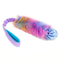Rainbow Fur spiral ball medium